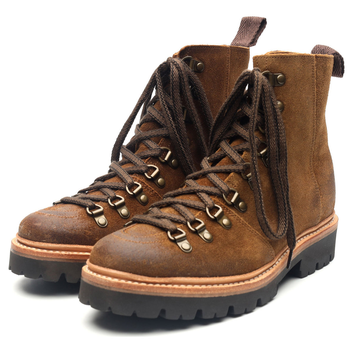 Suede Grenson Nanette Green Dark Brown Suede Grenson Nanette Brown