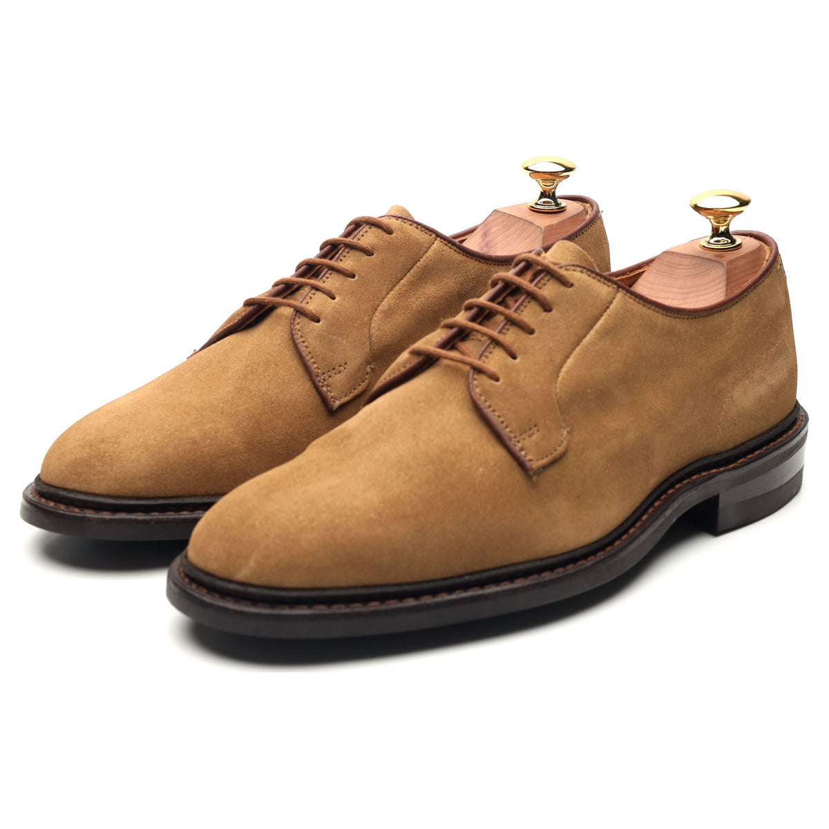 &#39;Robert&#39; Sand Brown Suede Derby UK 7