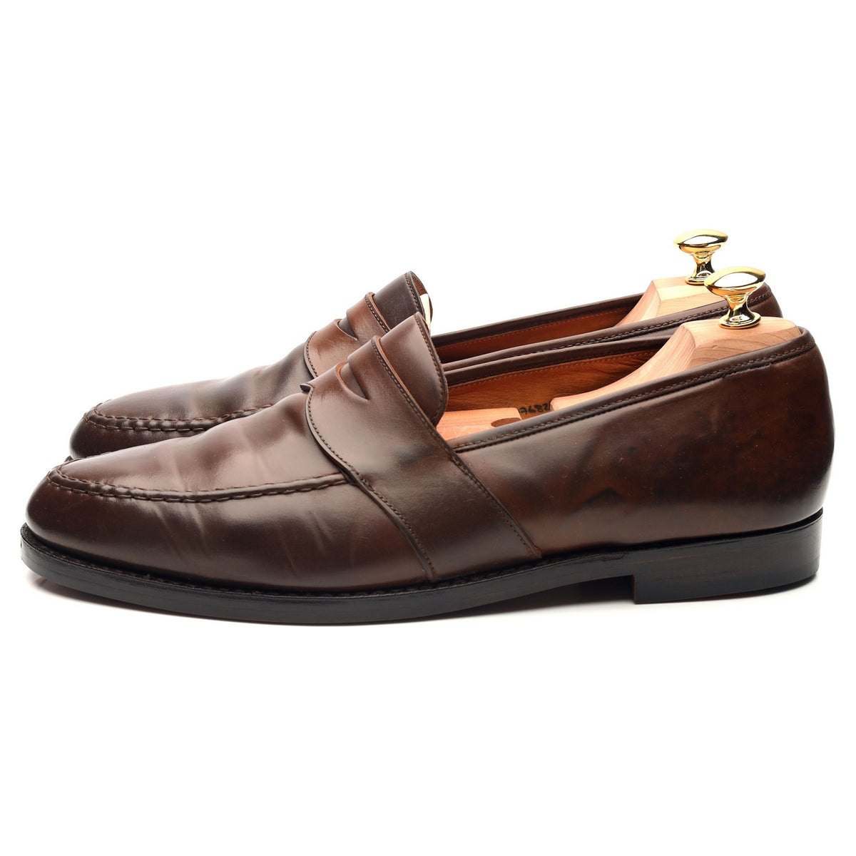 Ralph Lauren Marlow Brown Cordovan Loafers UK 10.5 G US 11.5 E