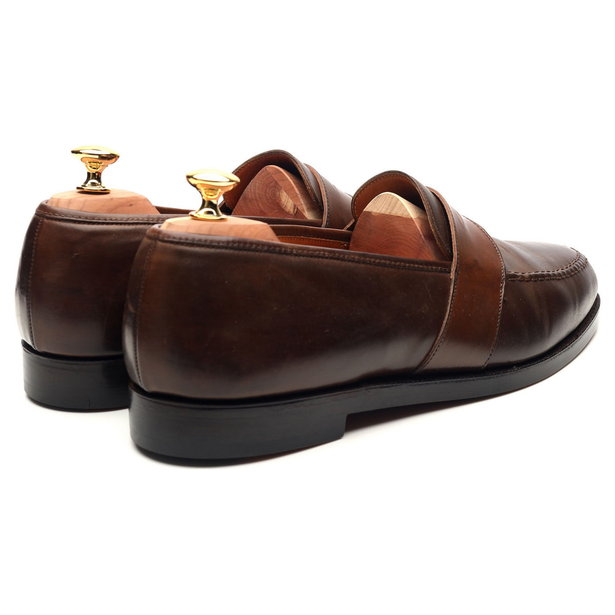 Ralph Lauren Marlow Brown Cordovan Loafers UK 10.5 G US 11.5 E
