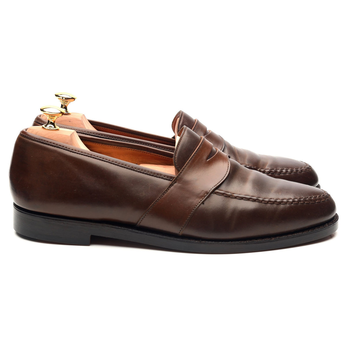 Ralph Lauren Marlow Brown Cordovan Loafers UK 10.5 G US 11.5 E