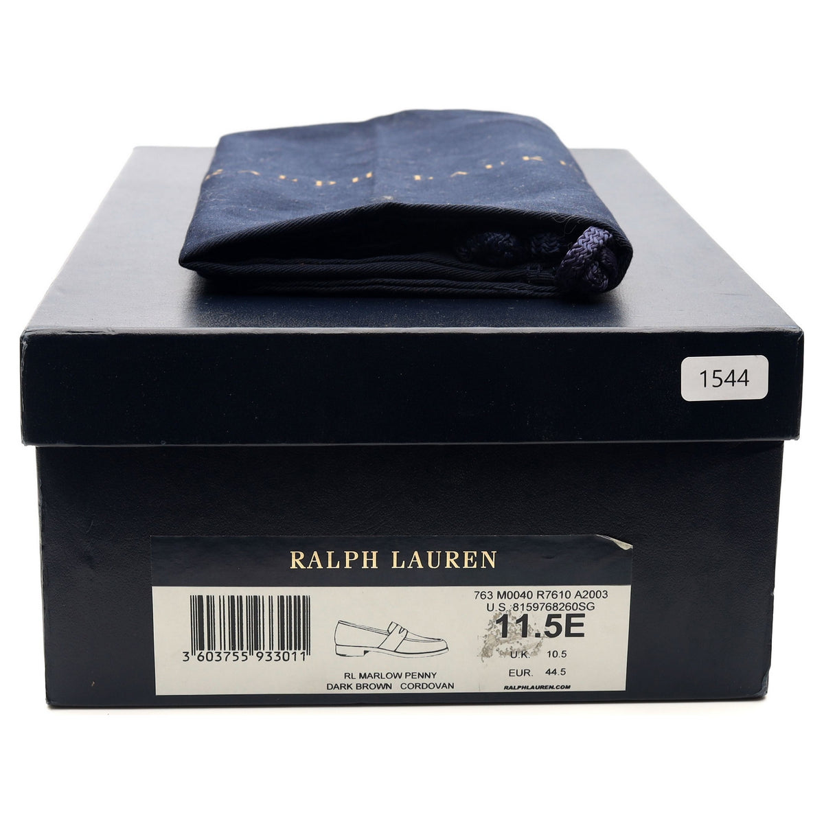 Ralph Lauren Marlow Brown Cordovan Loafers UK 10.5 G US 11.5 E