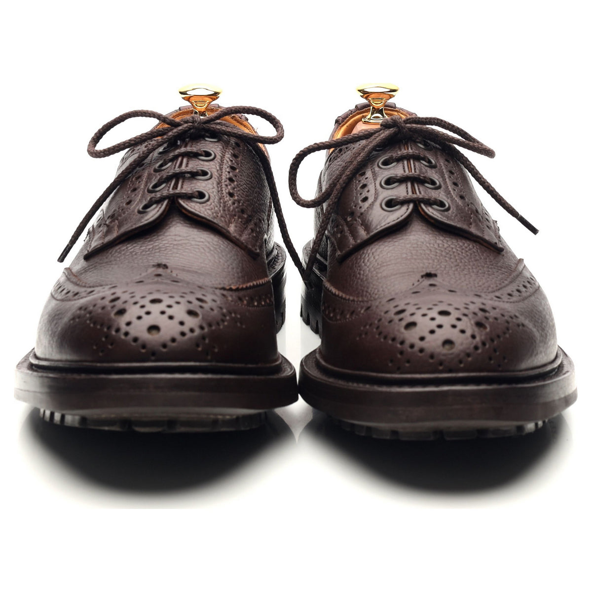 &#39;Ilkley&#39; Brown Leather Derby Brogues UK 9