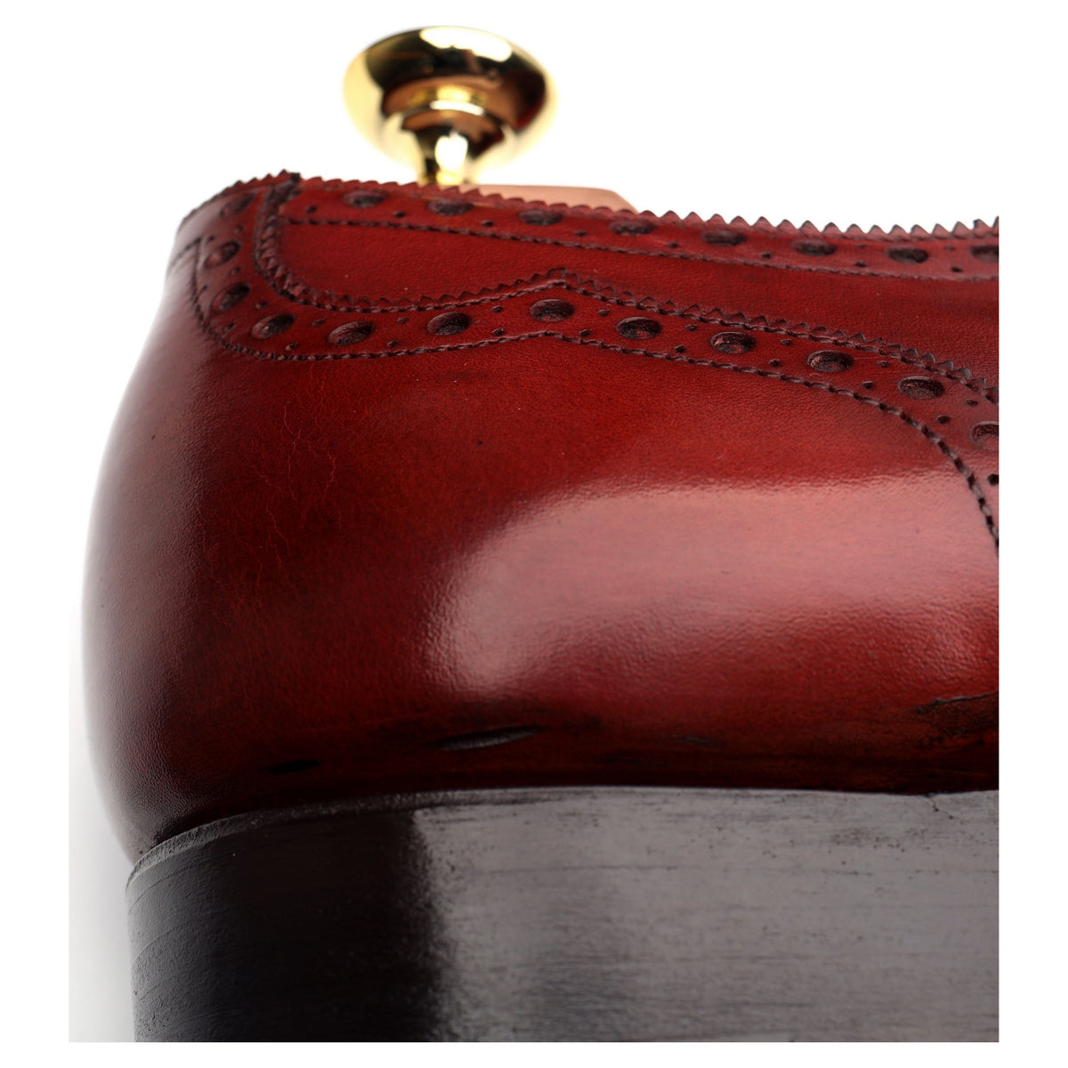 &#39;St. James II&#39; Burgundy Leather Oxford Brogues UK 9.5 E