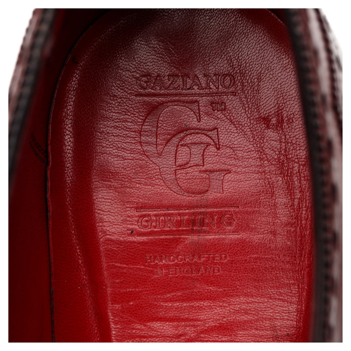 &#39;St. James II&#39; Burgundy Leather Oxford Brogues UK 9.5 E