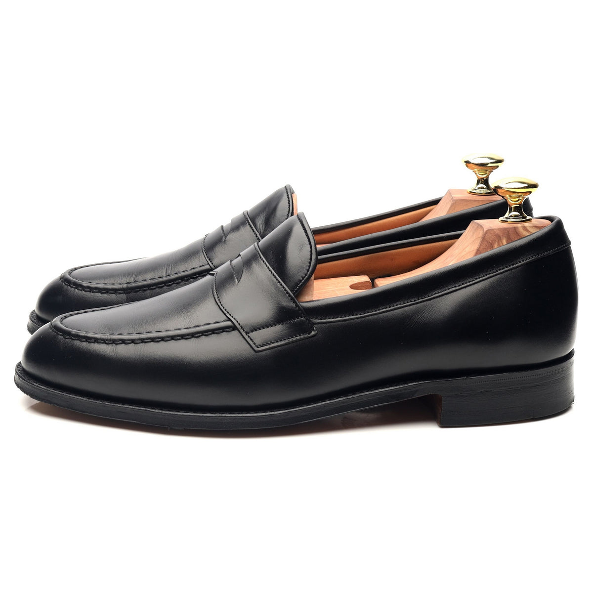 &#39;Monet&#39; Black Leather Loafers UK 7 E