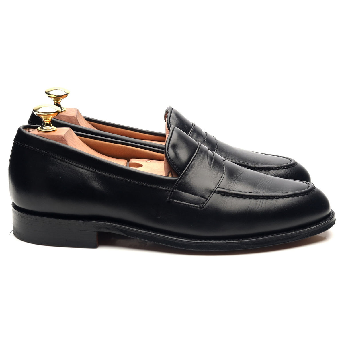 &#39;Monet&#39; Black Leather Loafers UK 7 E