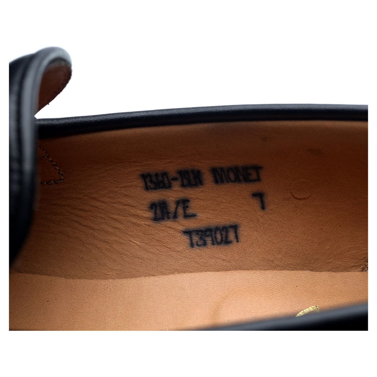&#39;Monet&#39; Black Leather Loafers UK 7 E