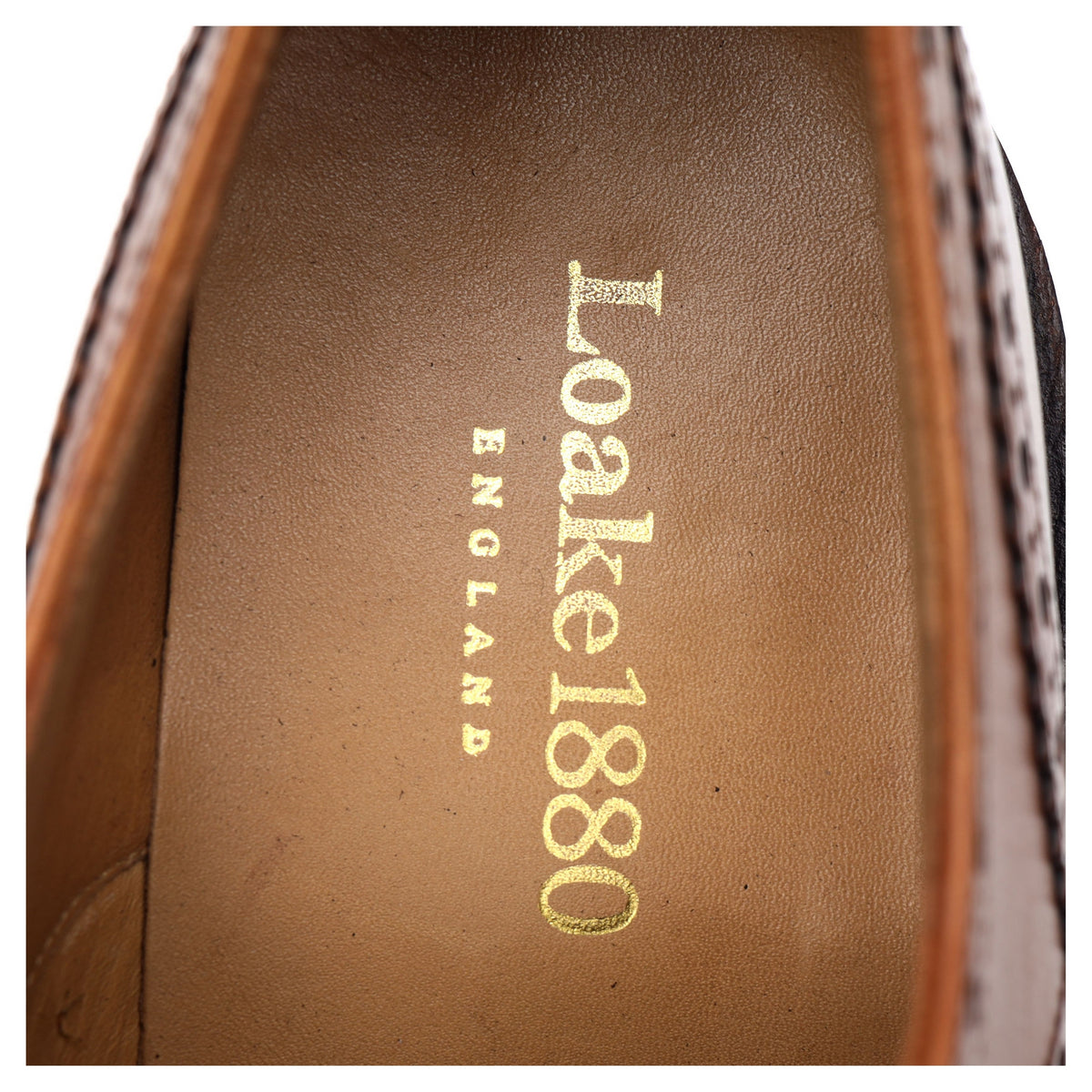 1880 'Chester 2' Tan Brown Leather Derby Brogues UK 8.5 F