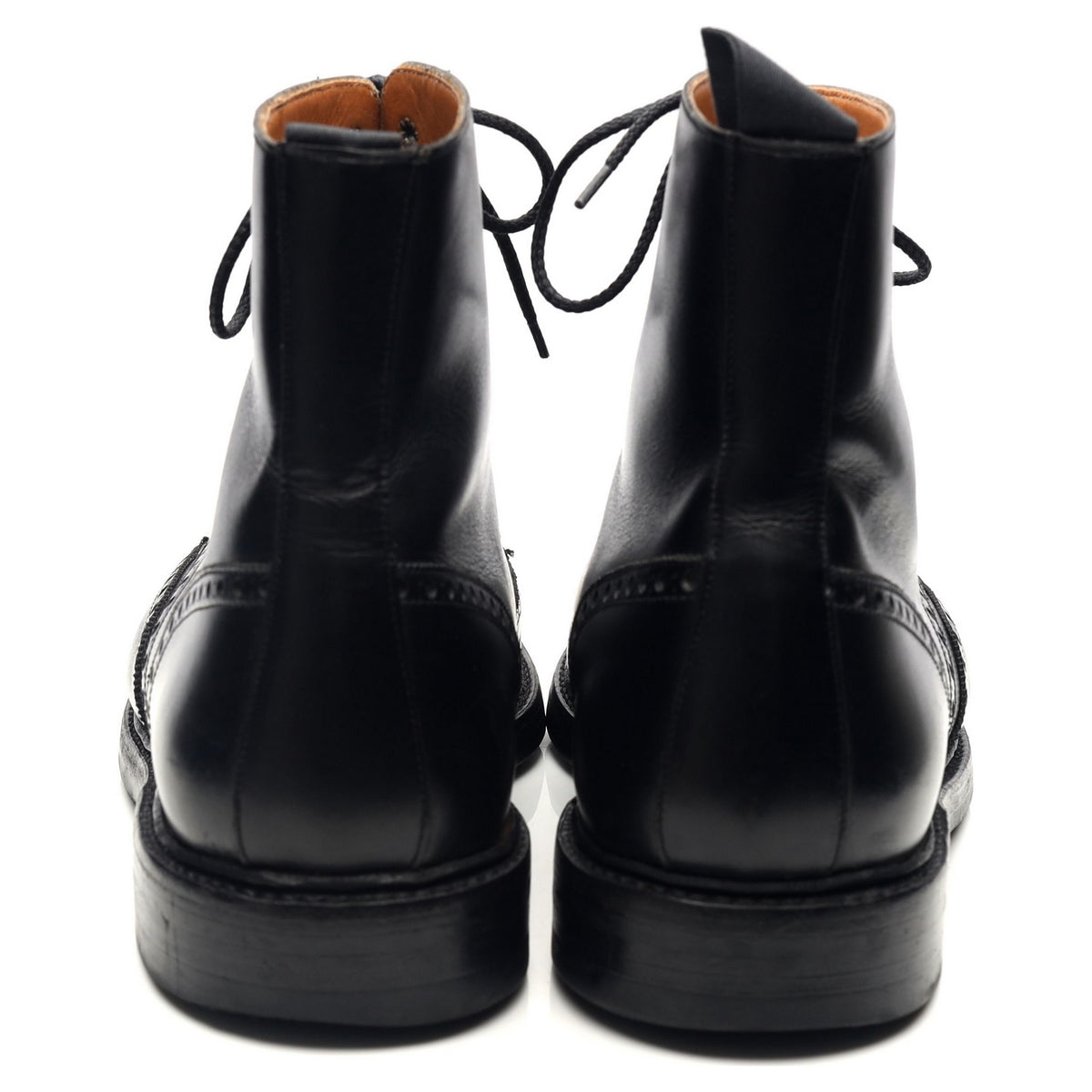 &#39;Skye 3&#39; Black Leather Brogue Boots UK 10.5 E