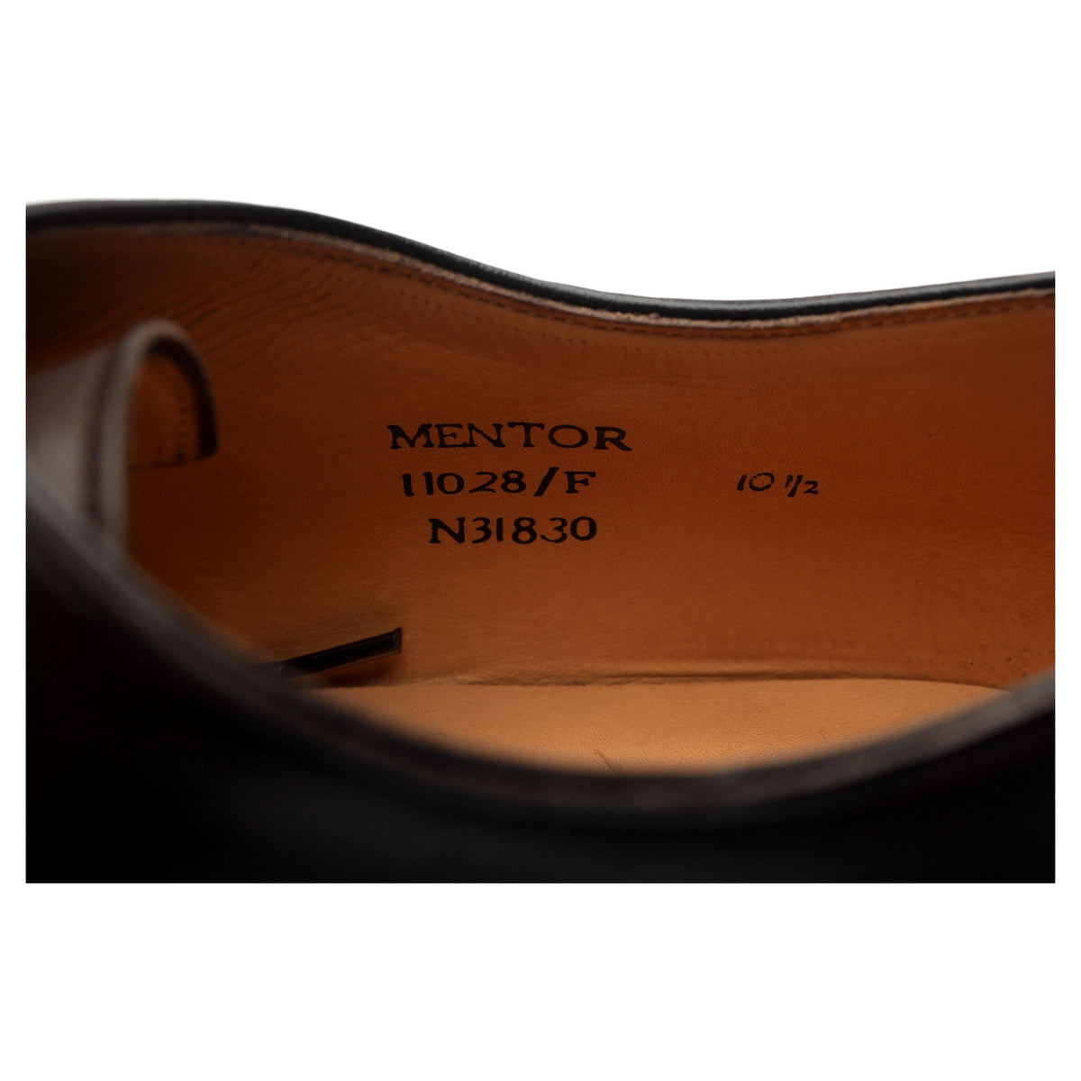 &#39;Mentor&#39; Dark Brown Leather Wholecut Oxford UK 10.5 F