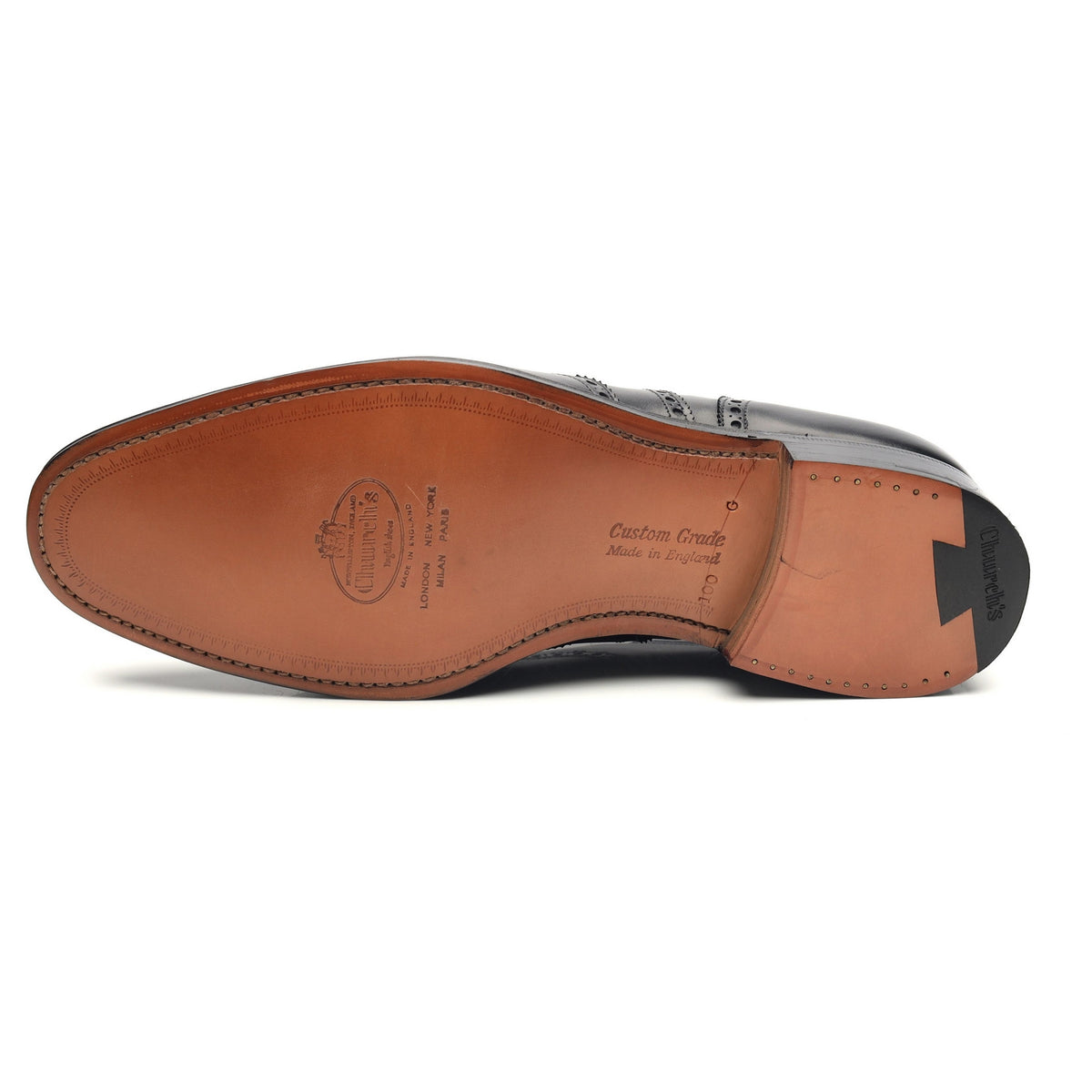 &#39;Chetwynd&#39; Black Leather Brogues UK 10 G