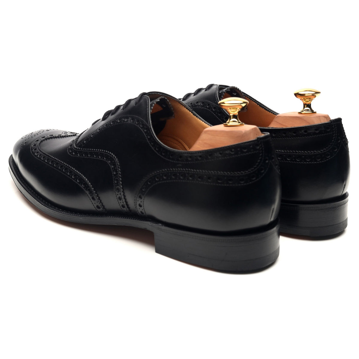 &#39;Chetwynd&#39; Black Leather Brogues UK 10 G