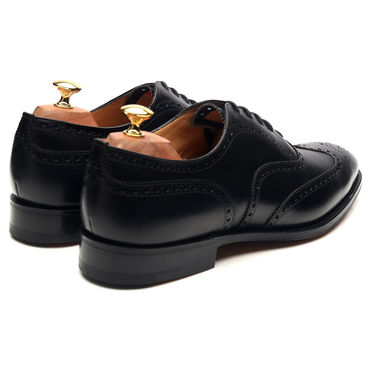 &#39;Chetwynd&#39; Black Leather Brogues UK 10 G