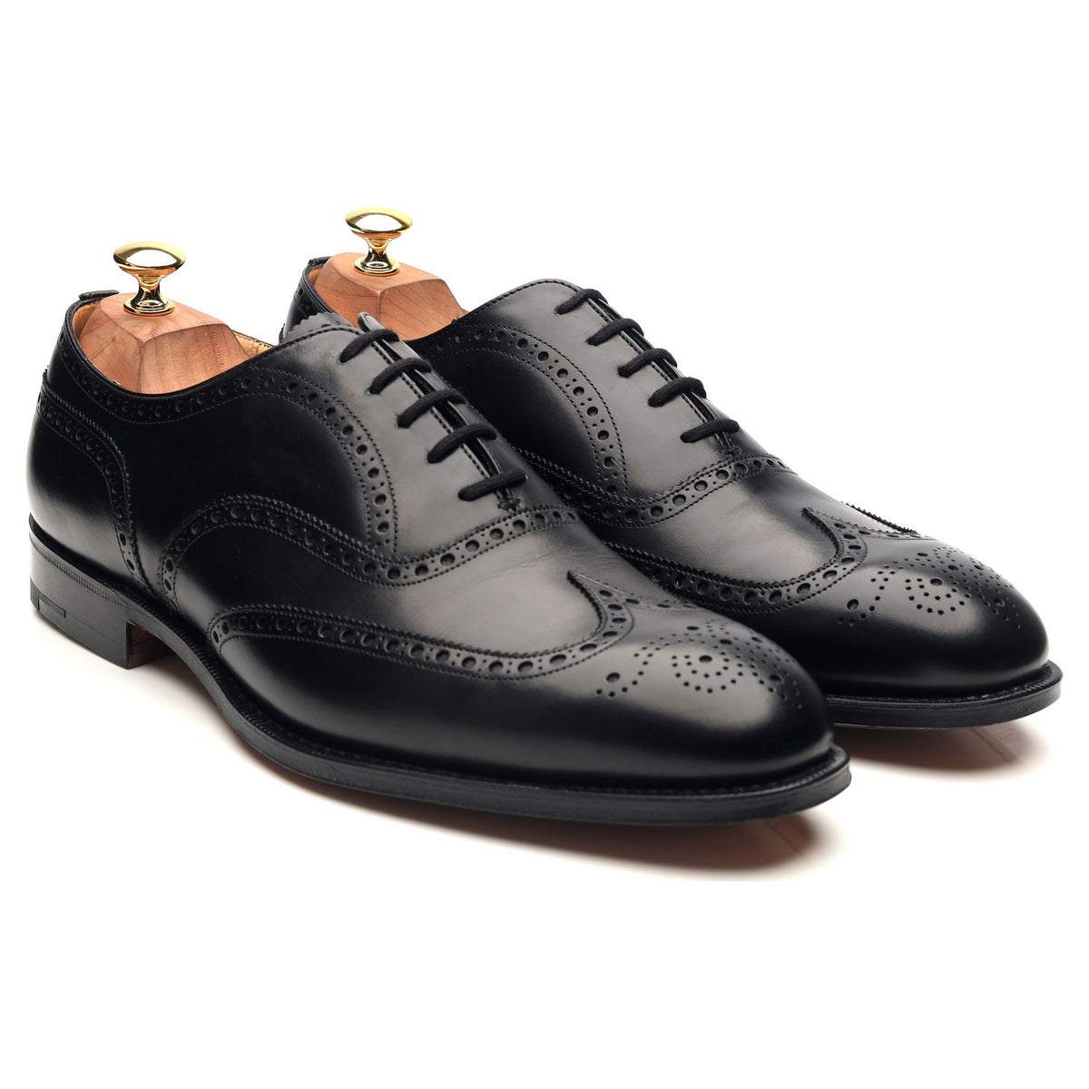 &#39;Chetwynd&#39; Black Leather Brogues UK 10 G