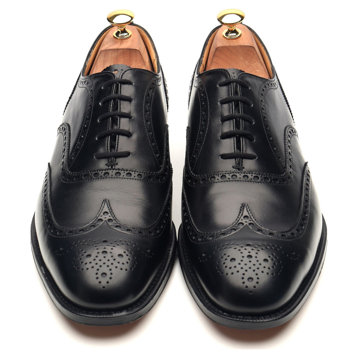 &#39;Chetwynd&#39; Black Leather Brogues UK 10 G