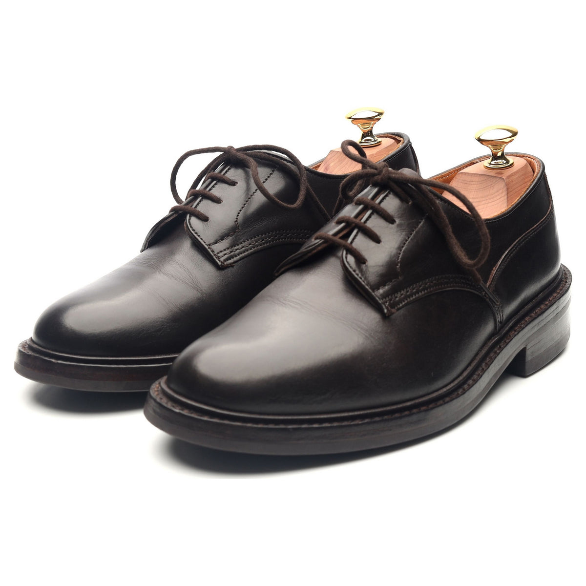 &#39;Woodstock&#39; Dark Brown Leather Derby UK 6
