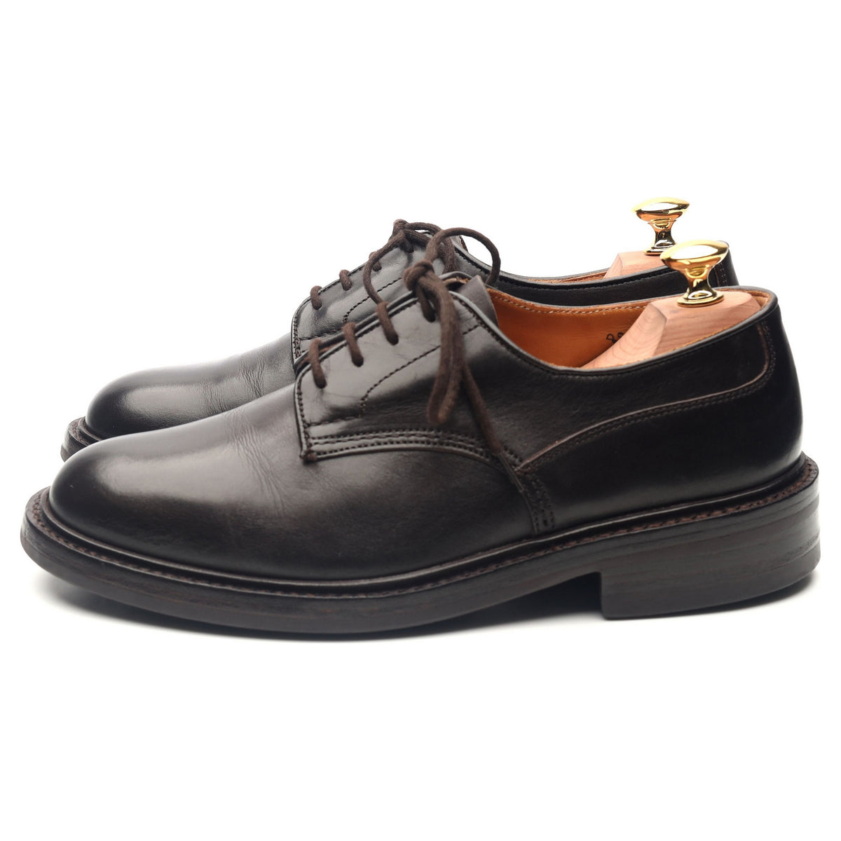 &#39;Woodstock&#39; Dark Brown Leather Derby UK 6