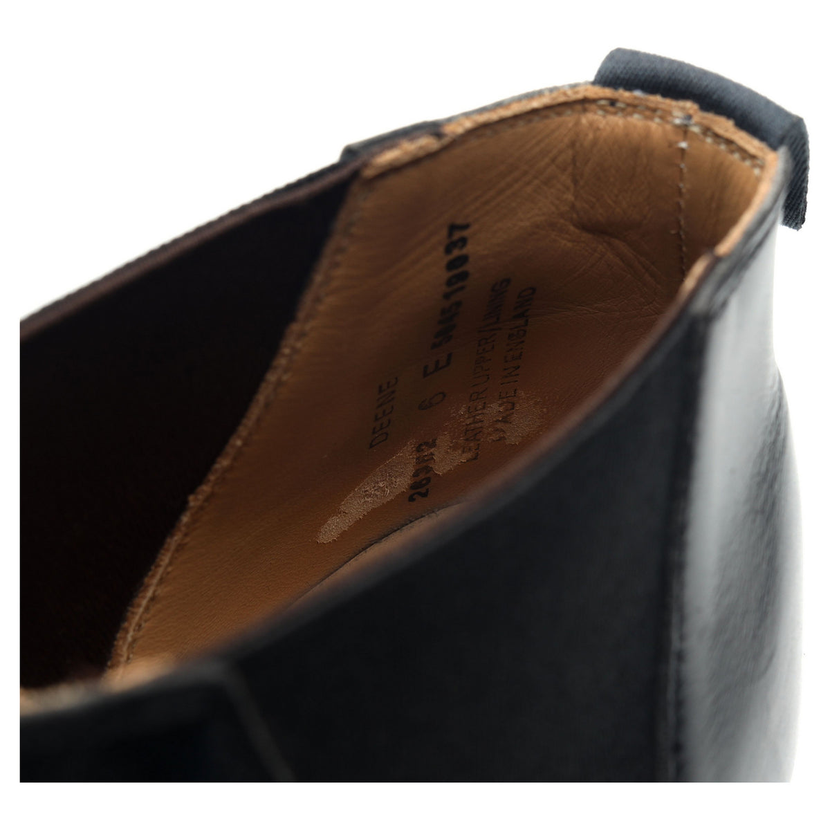 &#39;Deene&#39; Black Leather Chelsea Boots UK 6 E