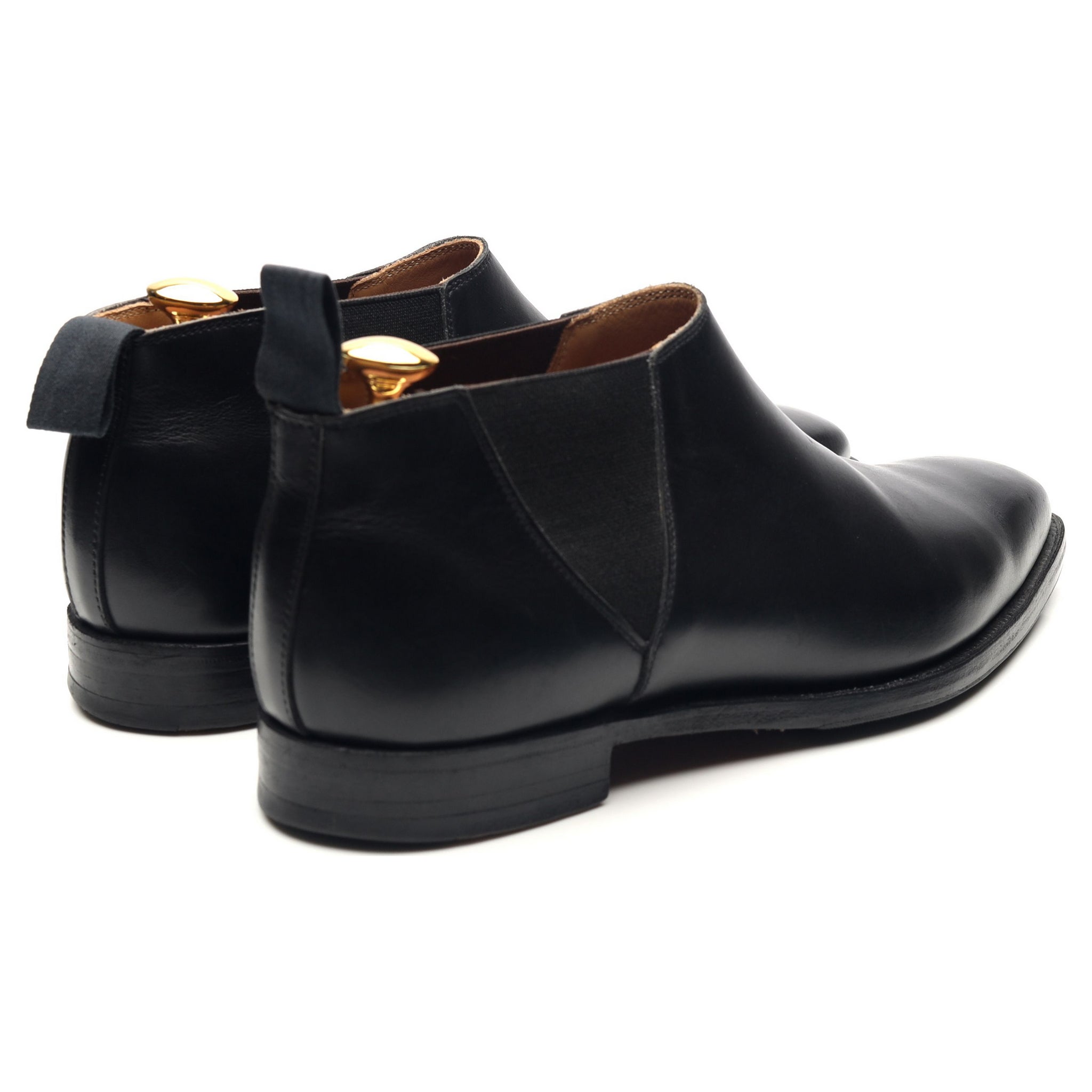 Deene' Black Leather Chelsea Boots UK 6 E - Abbot's Shoes