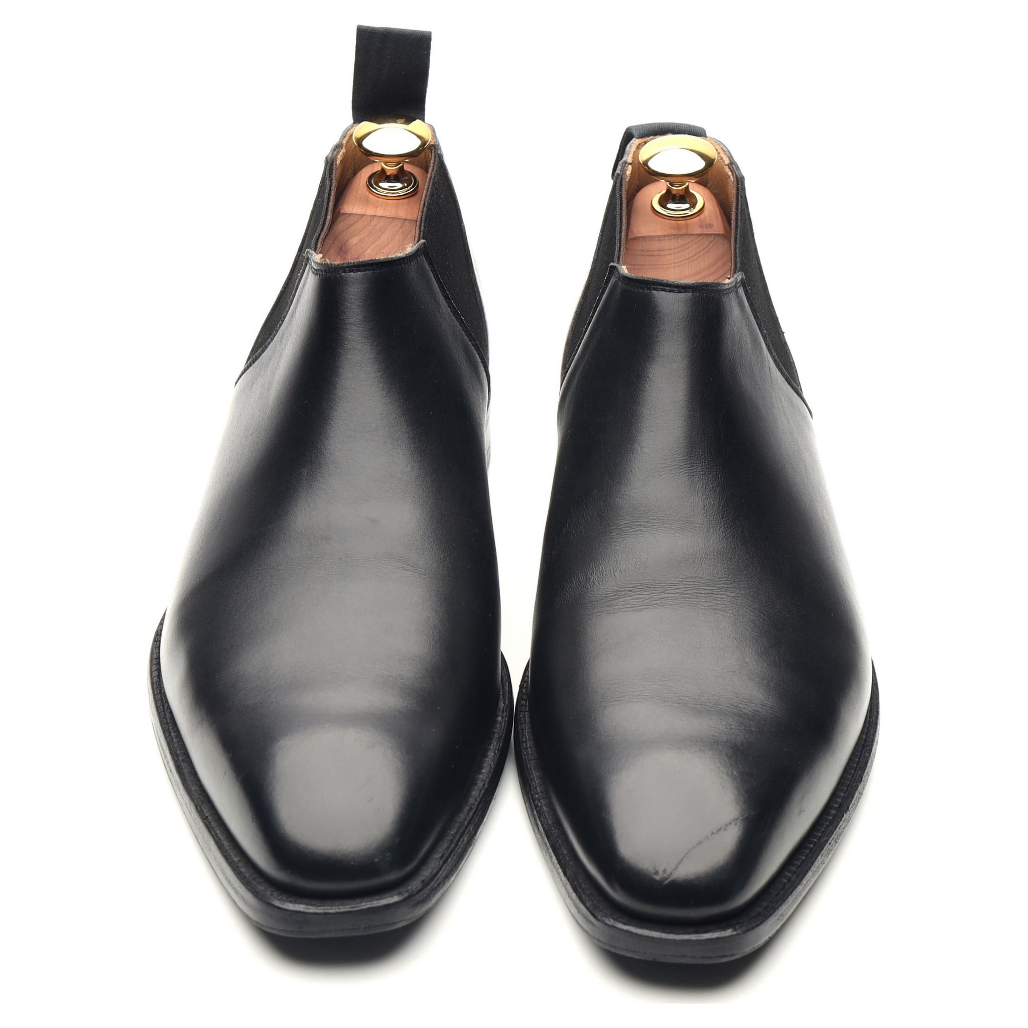 Deene' Black Leather Chelsea Boots UK 6 E - Abbot's Shoes