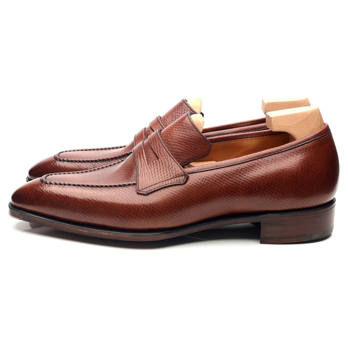 officiel Bugt picnic Como' Tan Brown Leather Loafers UK 7.5 F - Abbot's Shoes