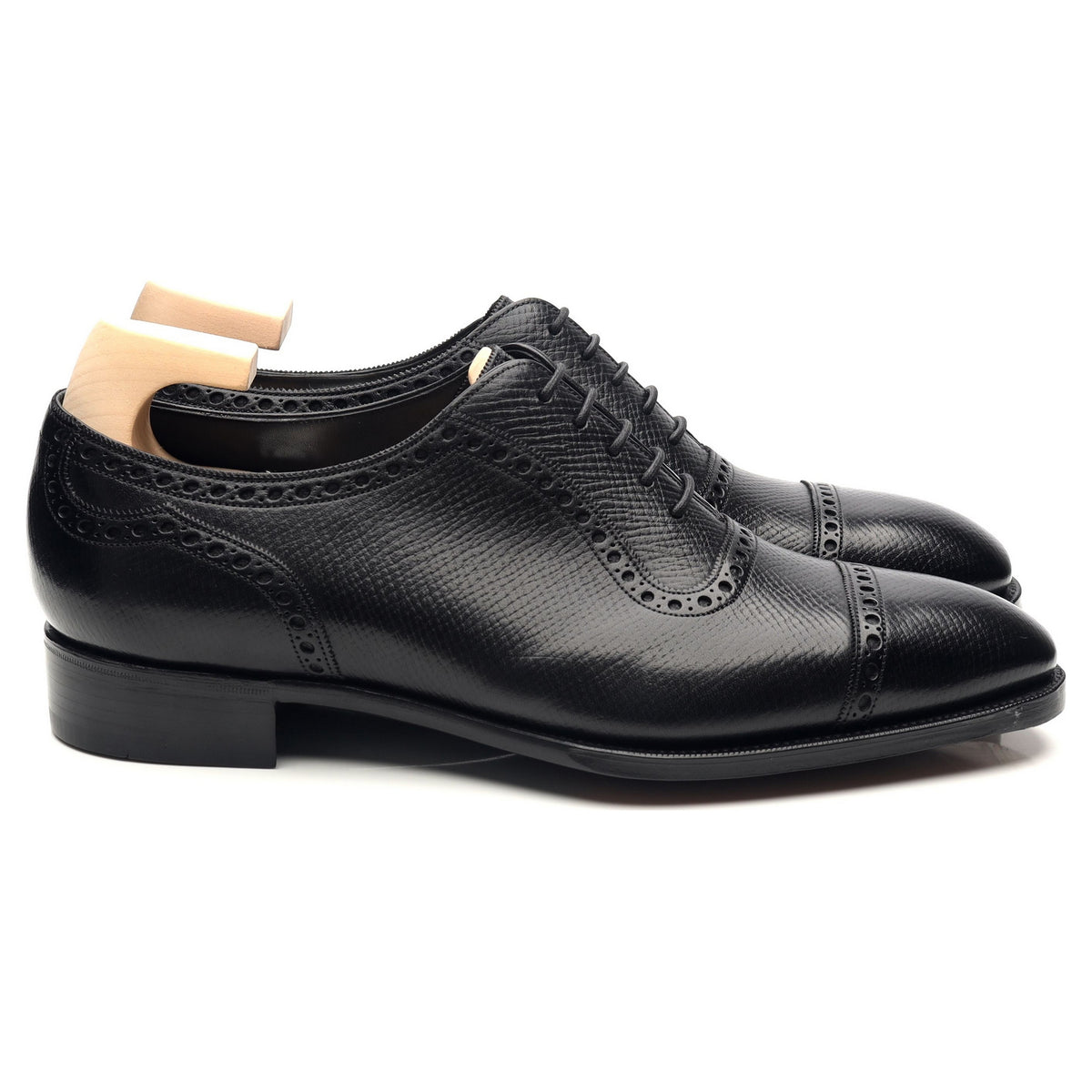 &#39;St. James II&#39; Black Leather Oxford Brogues UK 7.5 F