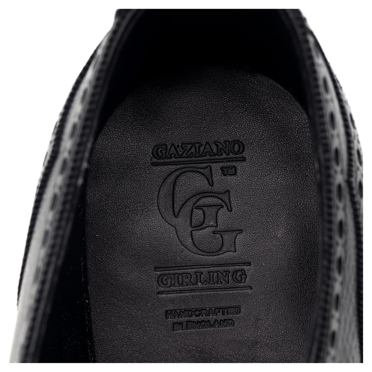 &#39;St. James II&#39; Black Leather Oxford Brogues UK 7.5 F