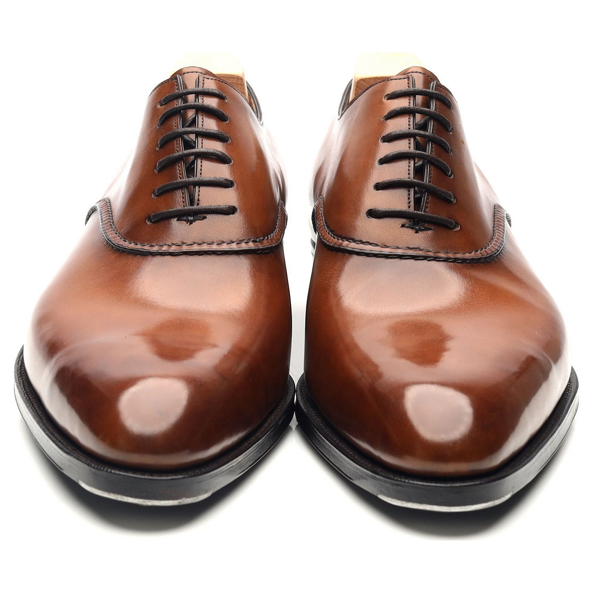 &#39;Wren&#39; Tan Brown Canyon Patina Leather Deco Oxford UK 7.5 F