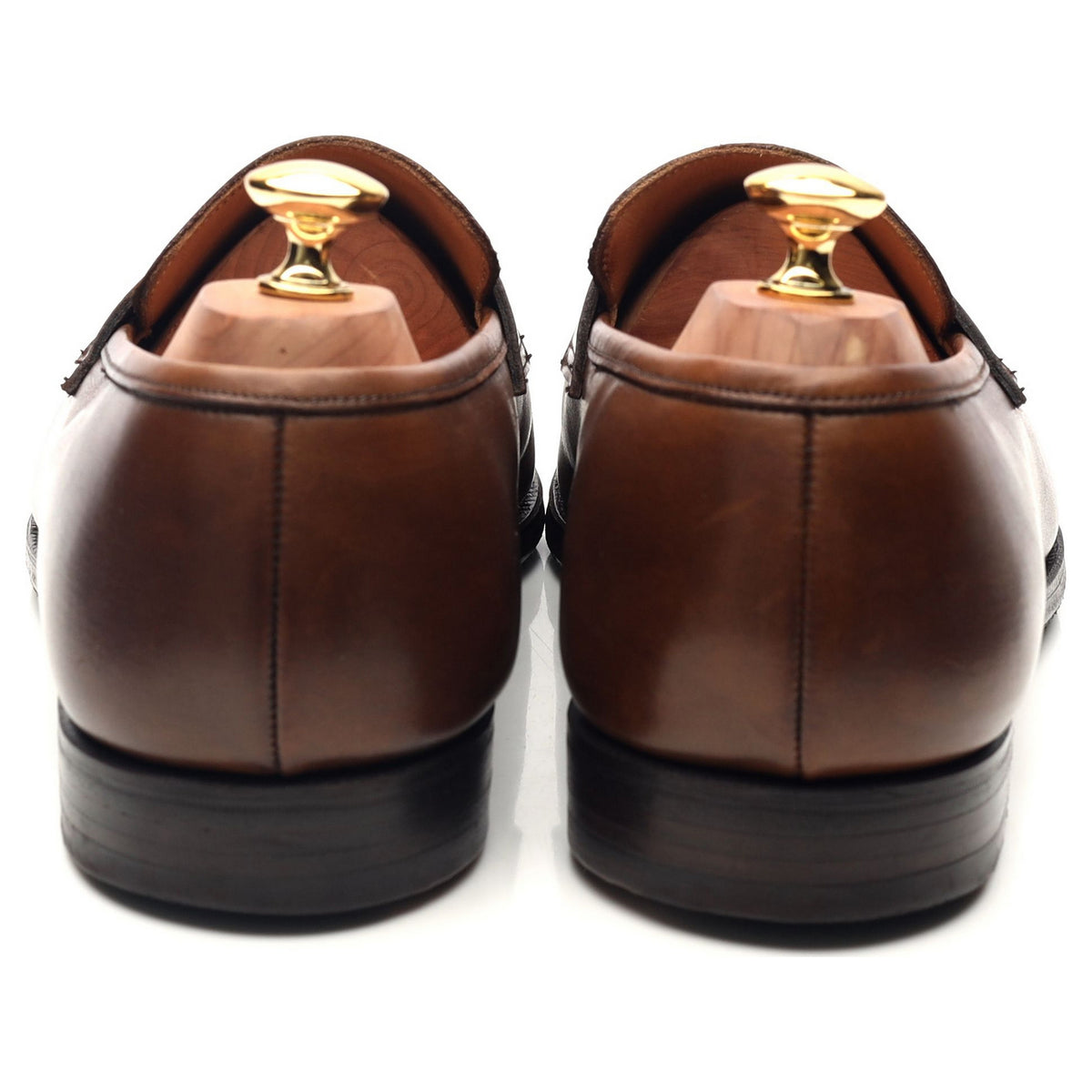 &#39;Sydney&#39; Dark Brown Leather Loafers UK 10 E
