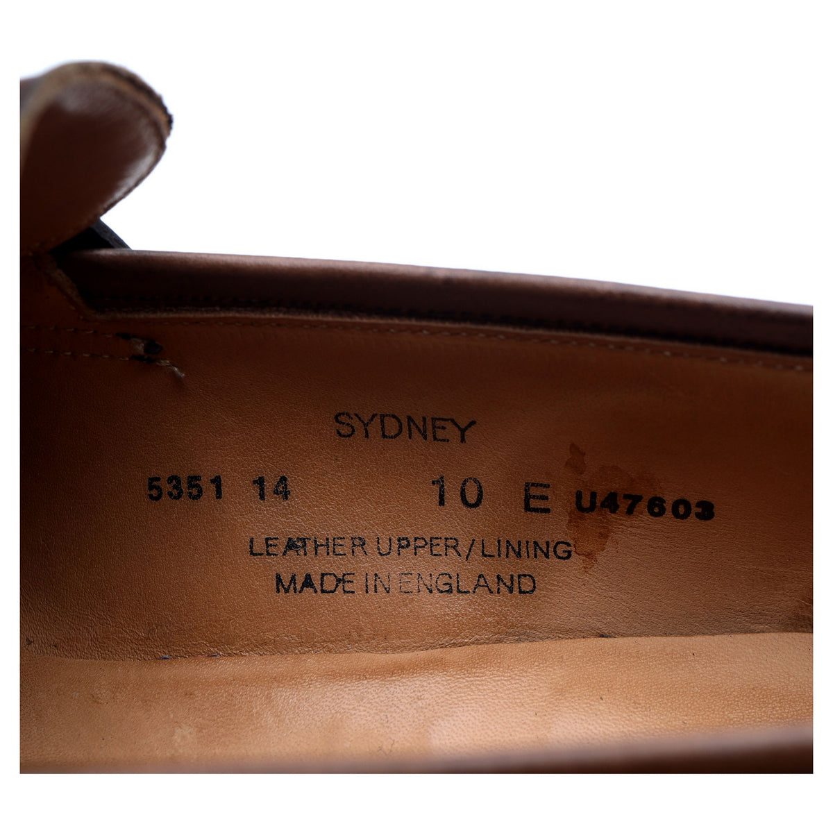 &#39;Sydney&#39; Dark Brown Leather Loafers UK 10 E