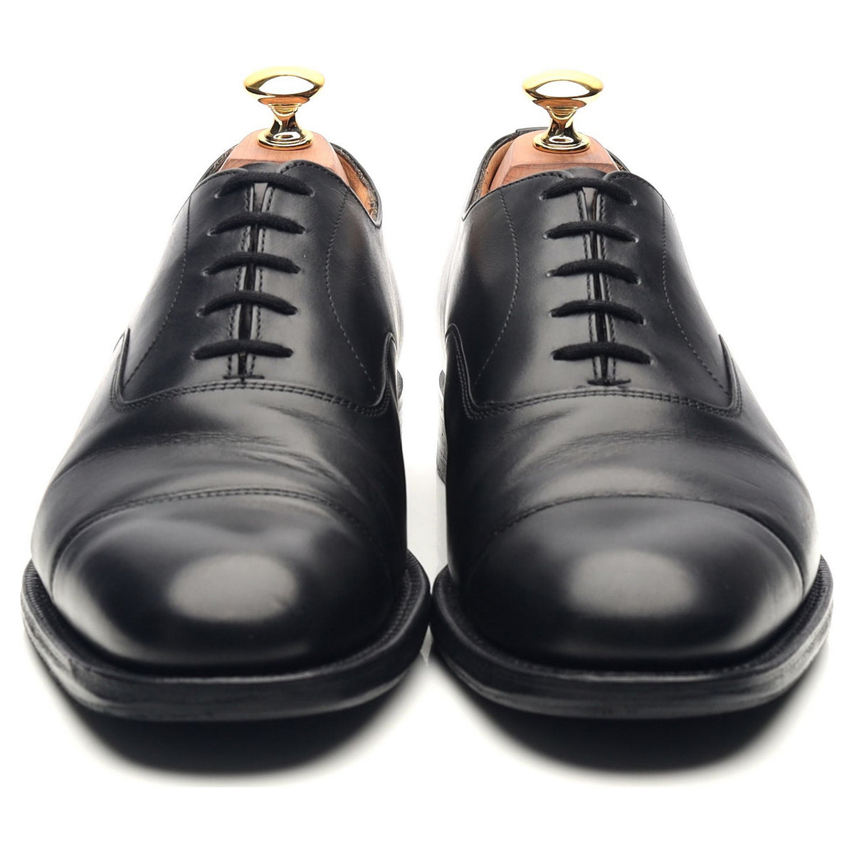 &#39;Consul&#39; Black Leather Oxford UK 6 F