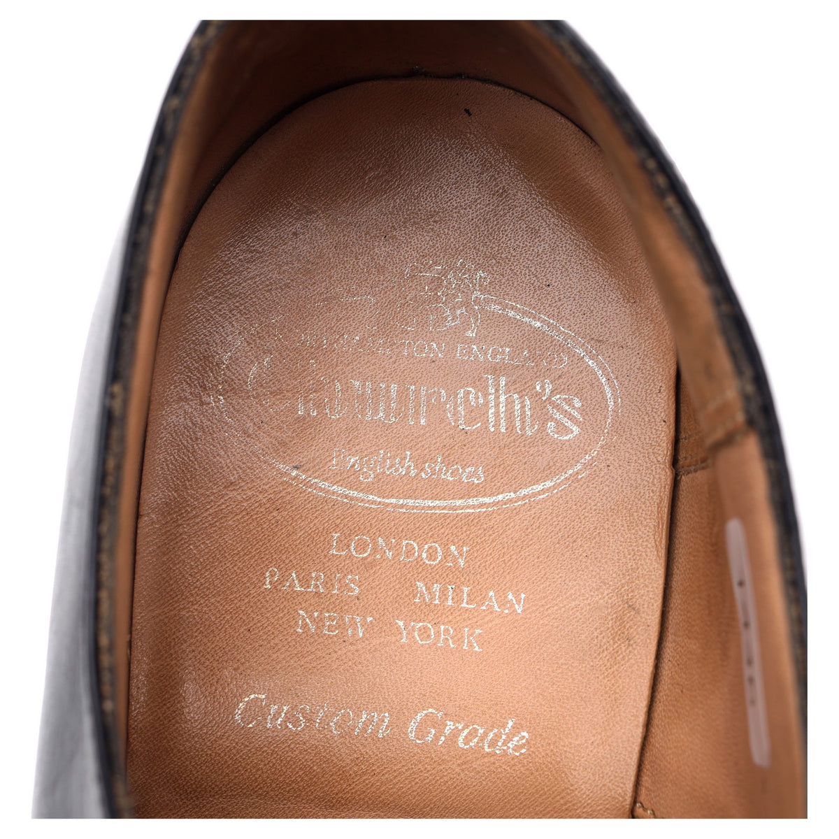 &#39;Consul&#39; Black Leather Oxford UK 6 F