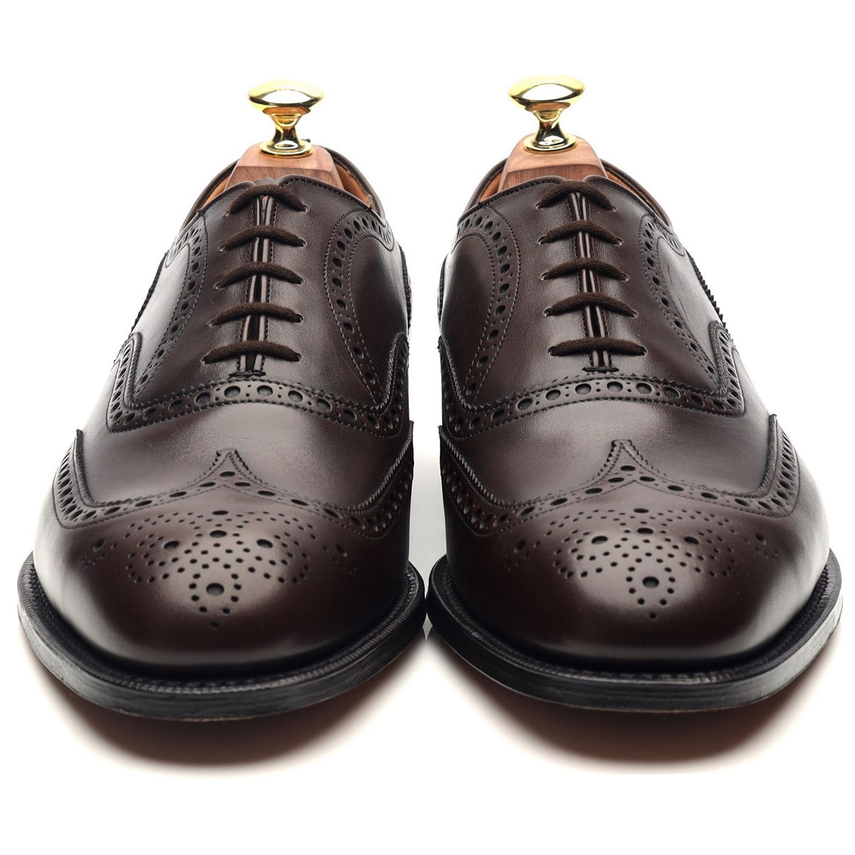 &#39;Chetwynd&#39; Dark Brown Leather Brogues UK 7.5 G