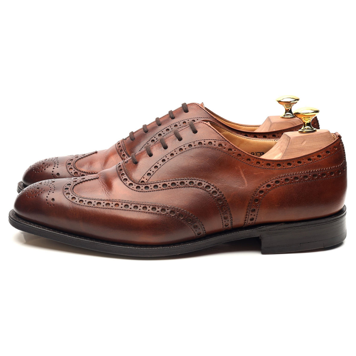 &#39;Chetwynd&#39; Tan Brown Leather Brogues UK 8.5 G
