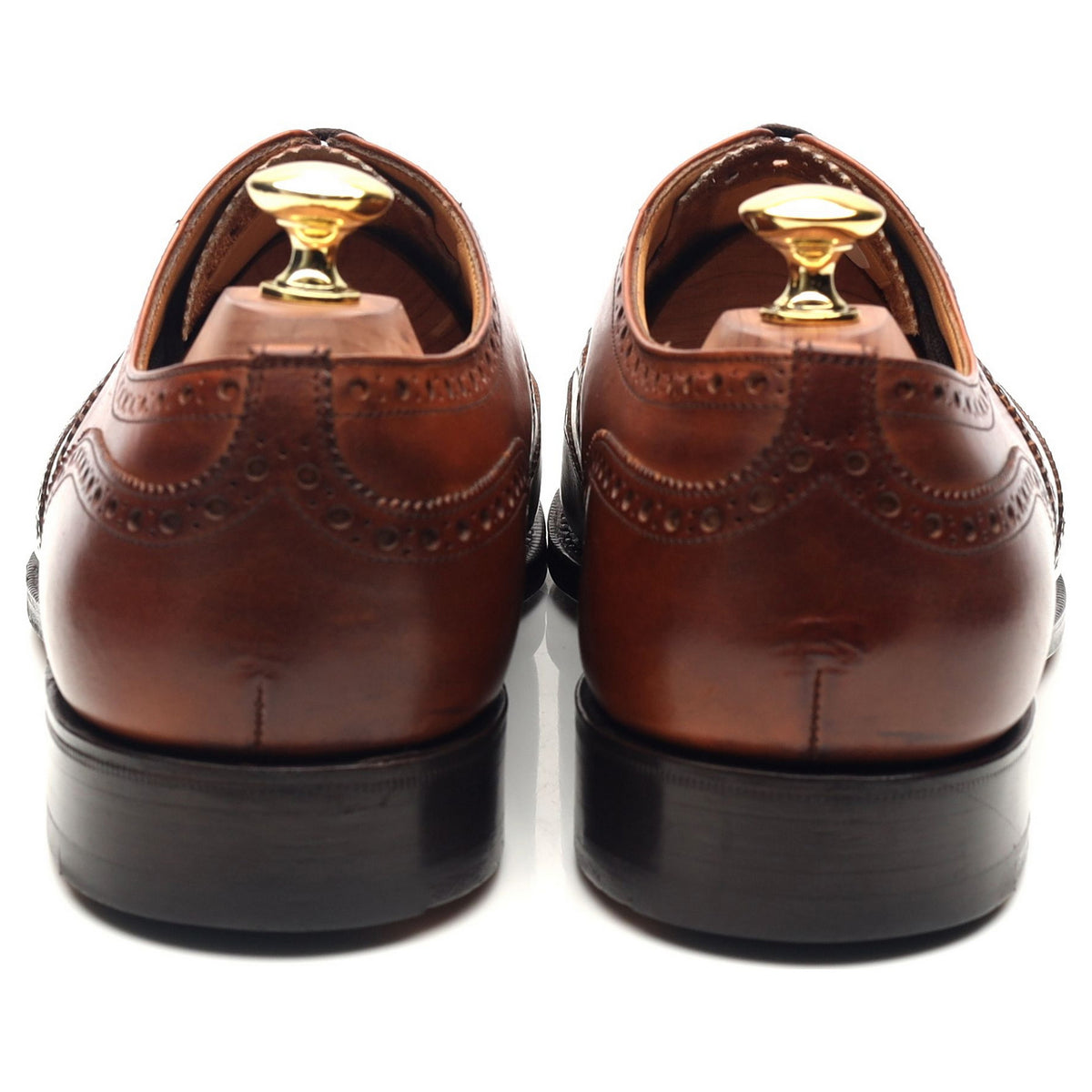 &#39;Chetwynd&#39; Tan Brown Leather Brogues UK 8.5 G