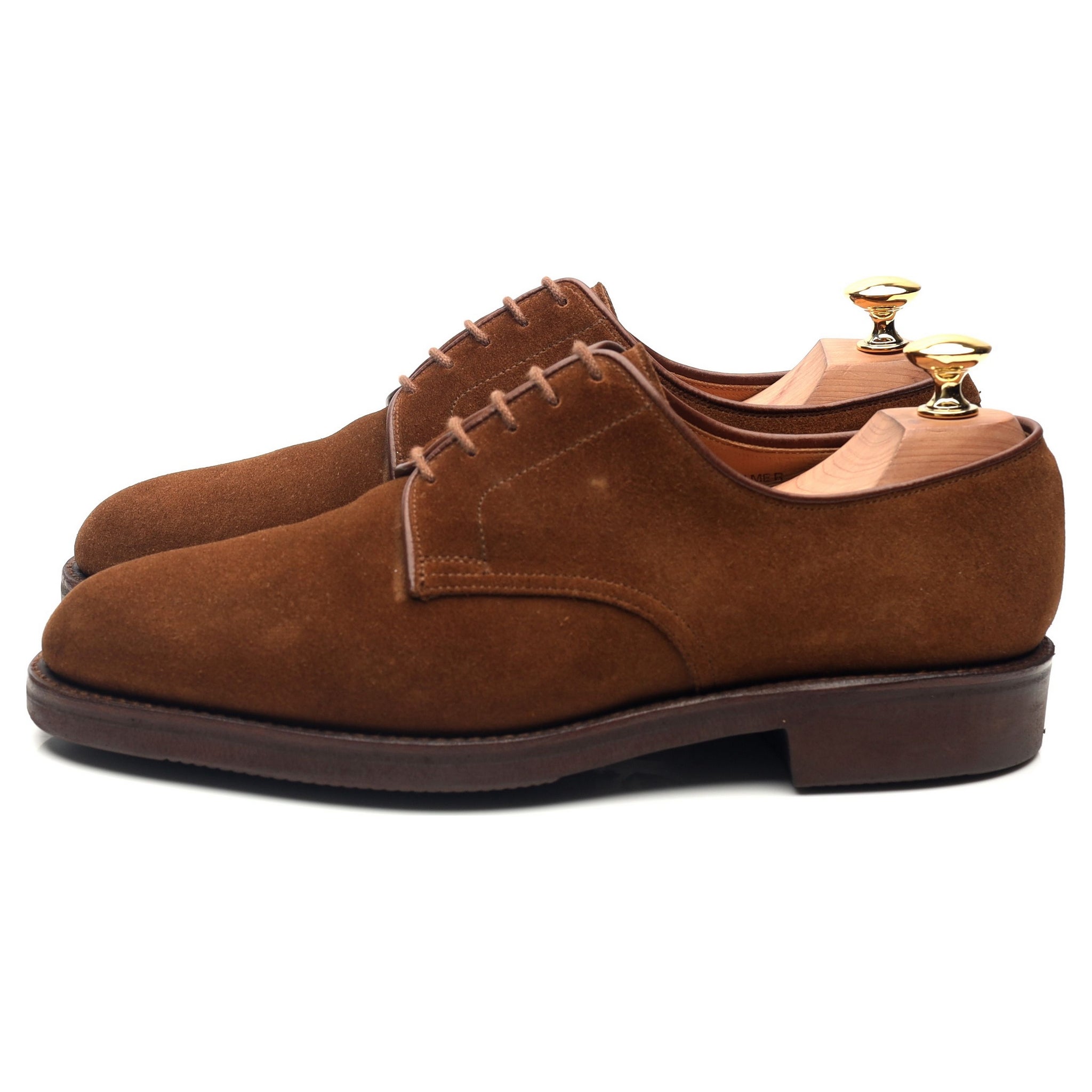 Latimer' Tan Brown Suede Derby UK 6 G - Abbot's Shoes