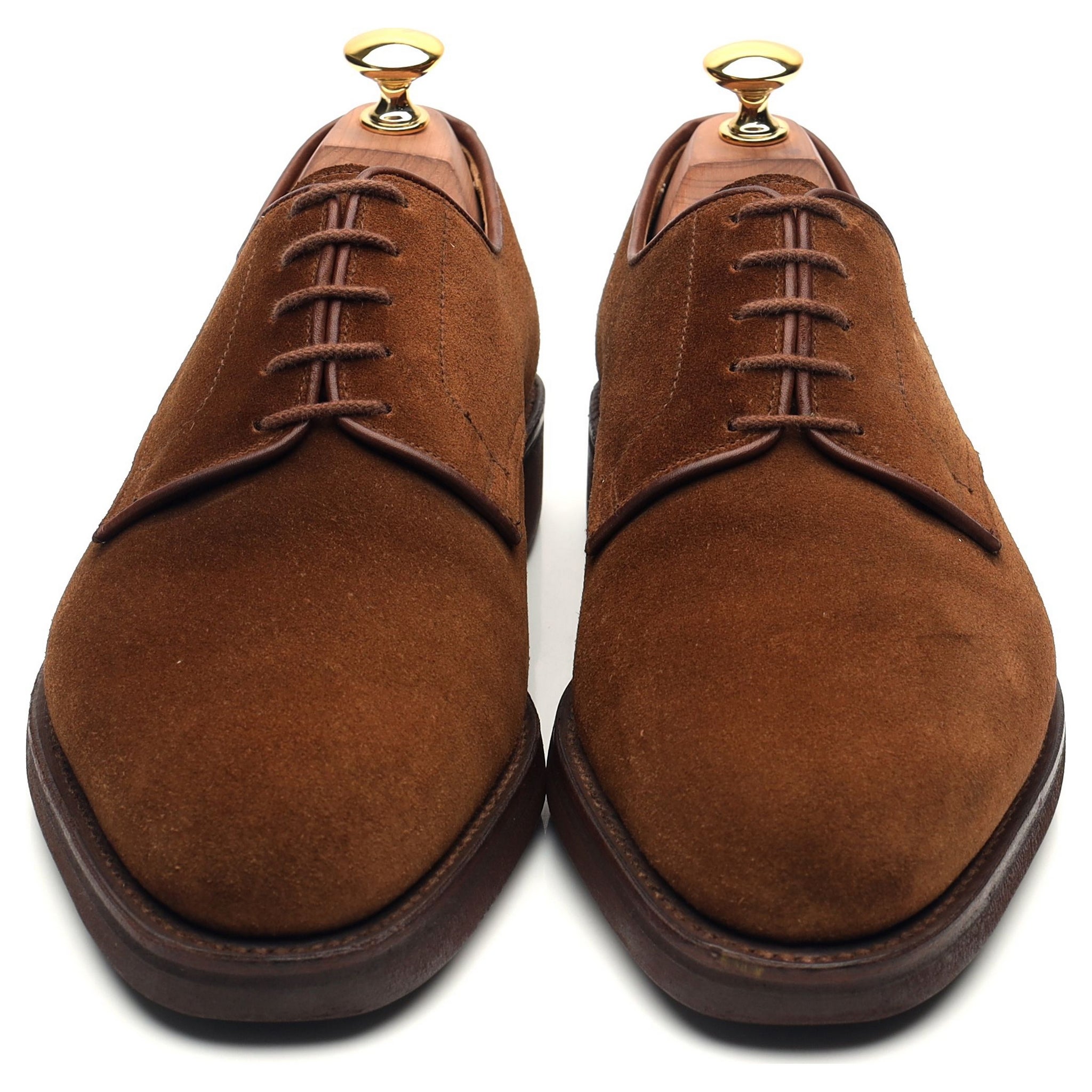 Latimer' Tan Brown Suede Derby UK 6 G - Abbot's Shoes