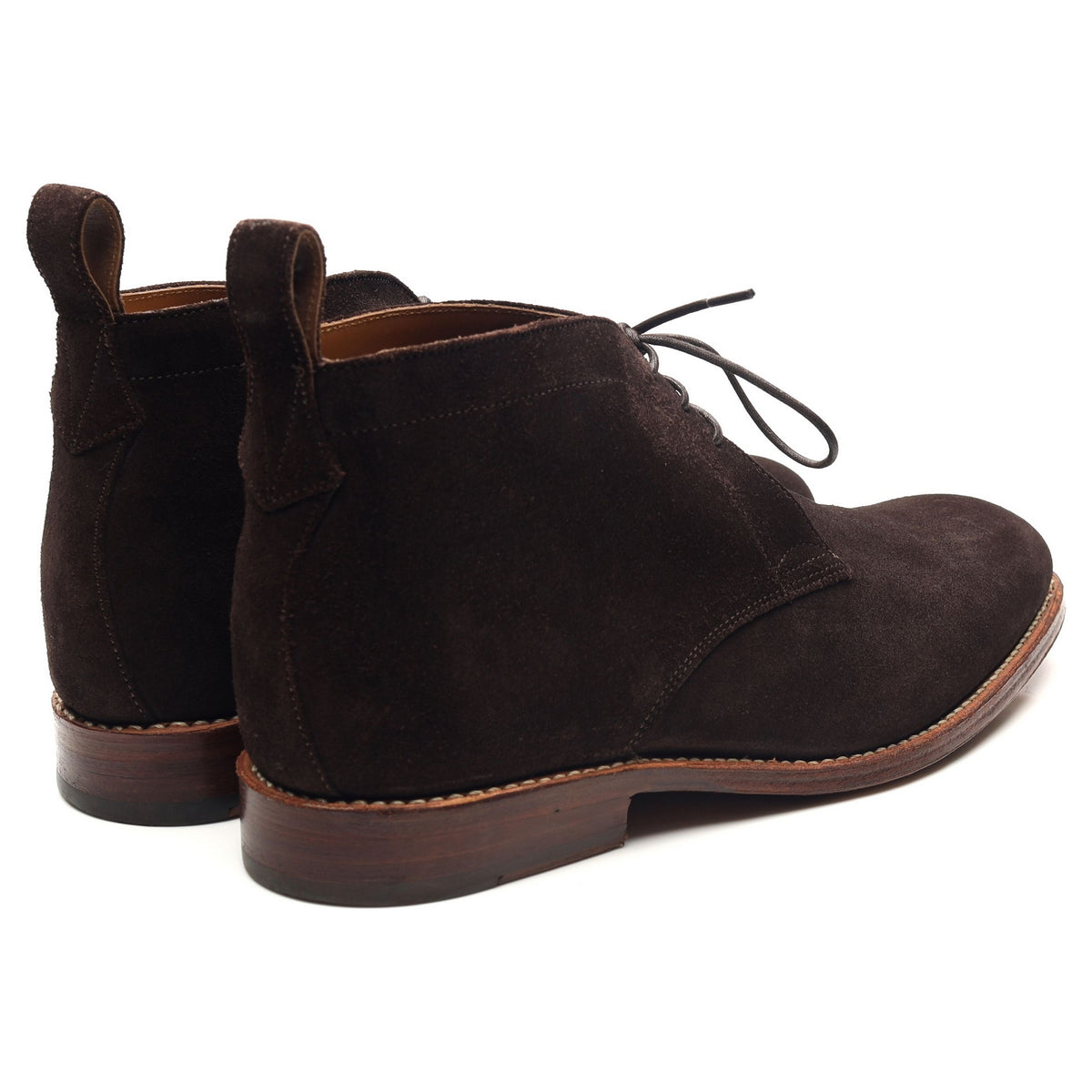 &#39;Marcus&#39; Dark Brown Suede Chukka Boots UK 7 F