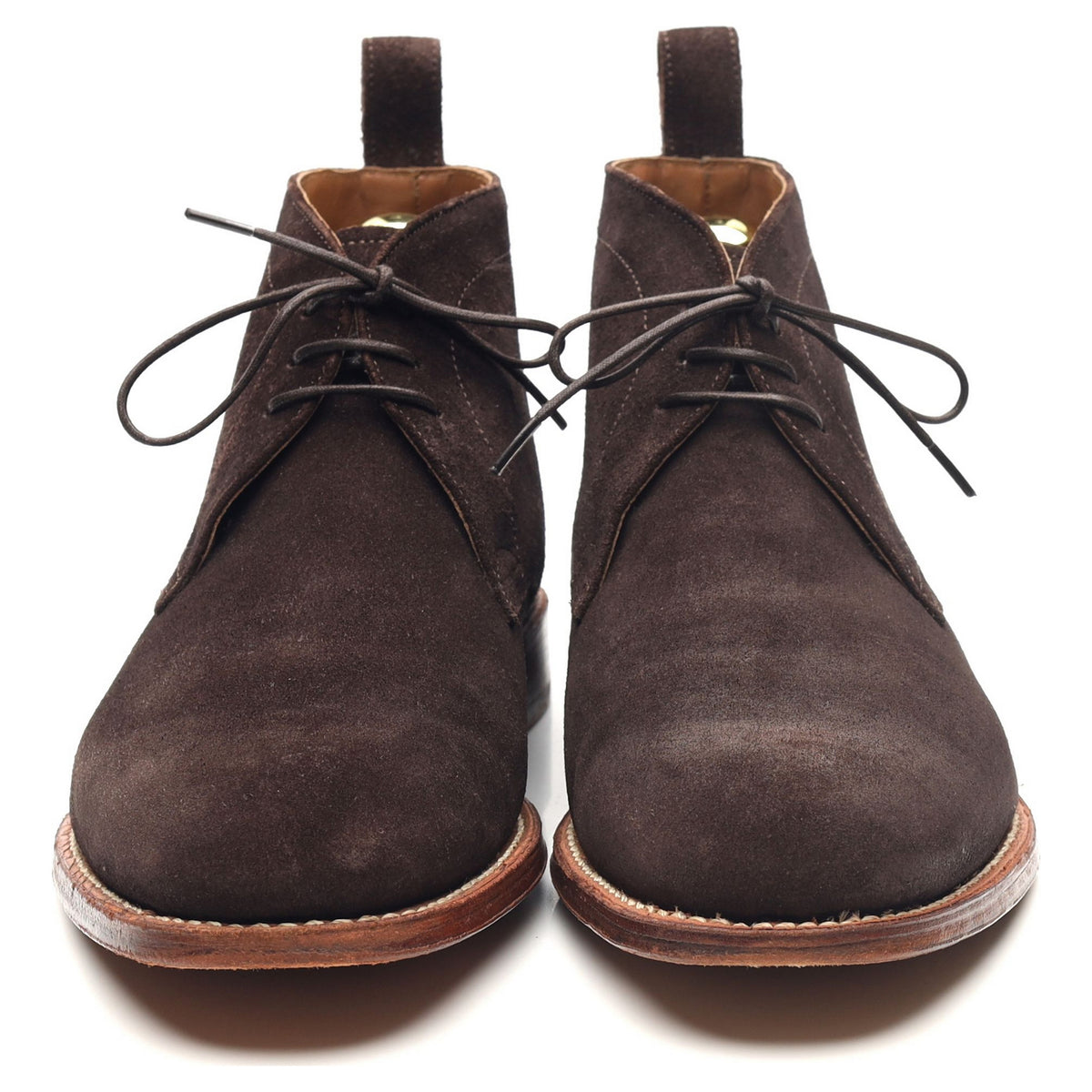 &#39;Marcus&#39; Dark Brown Suede Chukka Boots UK 7 F