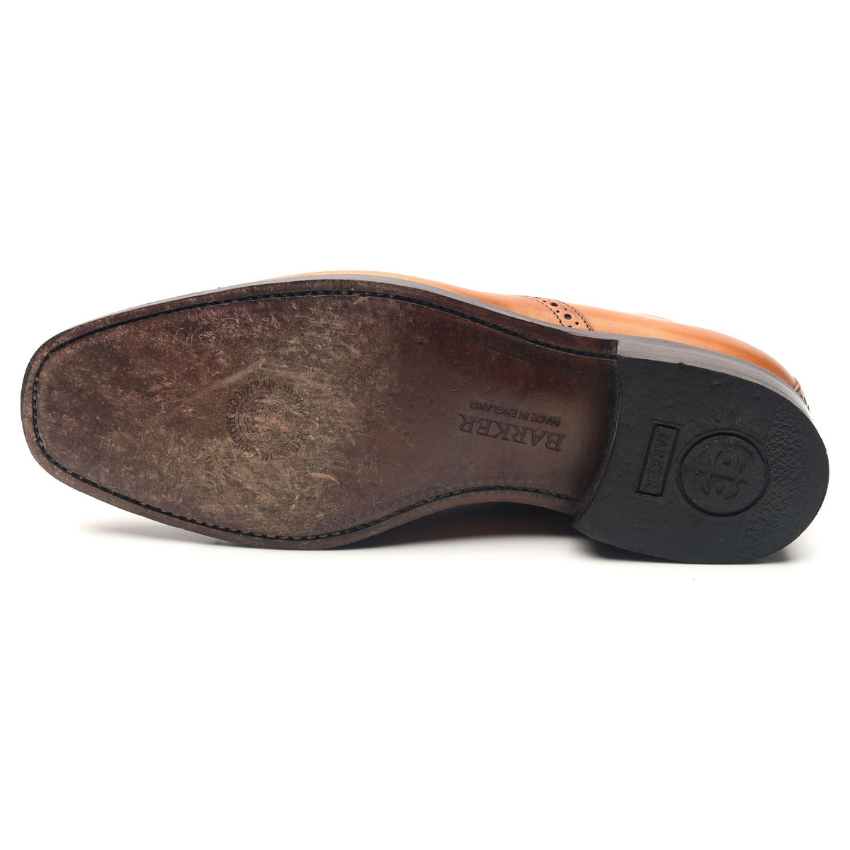 &#39;Flynn&#39; Tan Brown Leather Oxford Brogues UK 7.5 G