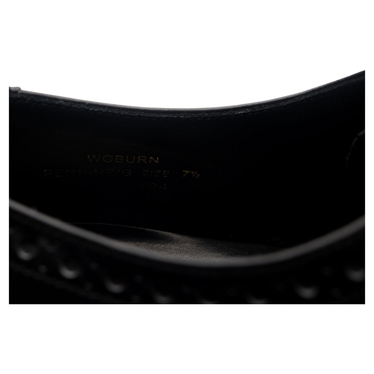 1880 &#39;Woburn&#39; Black Leather Derby Brogues UK 7.5 G