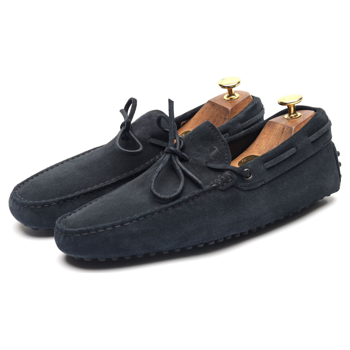 Gommino Blue Suede Driving Loafers UK 6