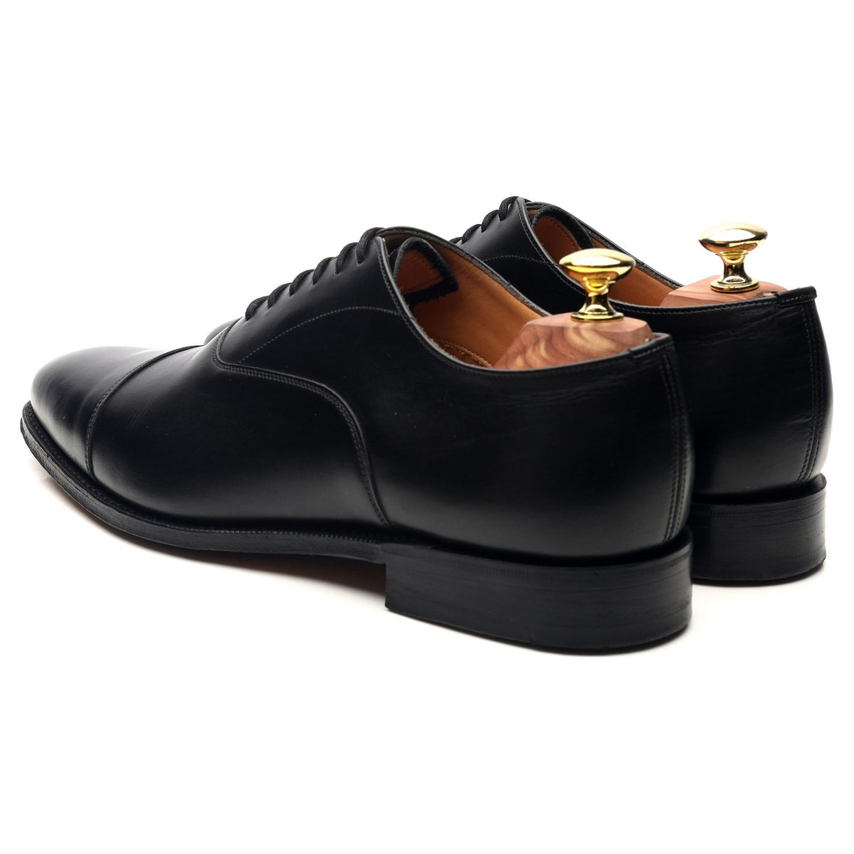 &#39;Coppice&#39; Black Leather Oxford UK 7.5 G