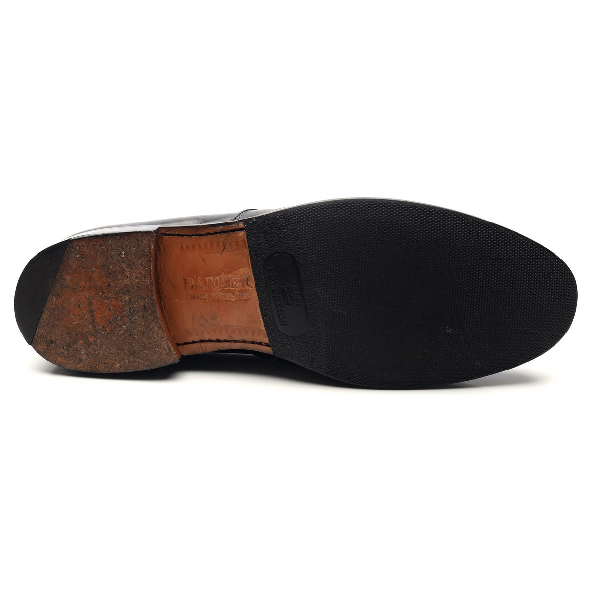 &#39;Ramsden&#39; Black Leather Tassel Loafers UK 9 F