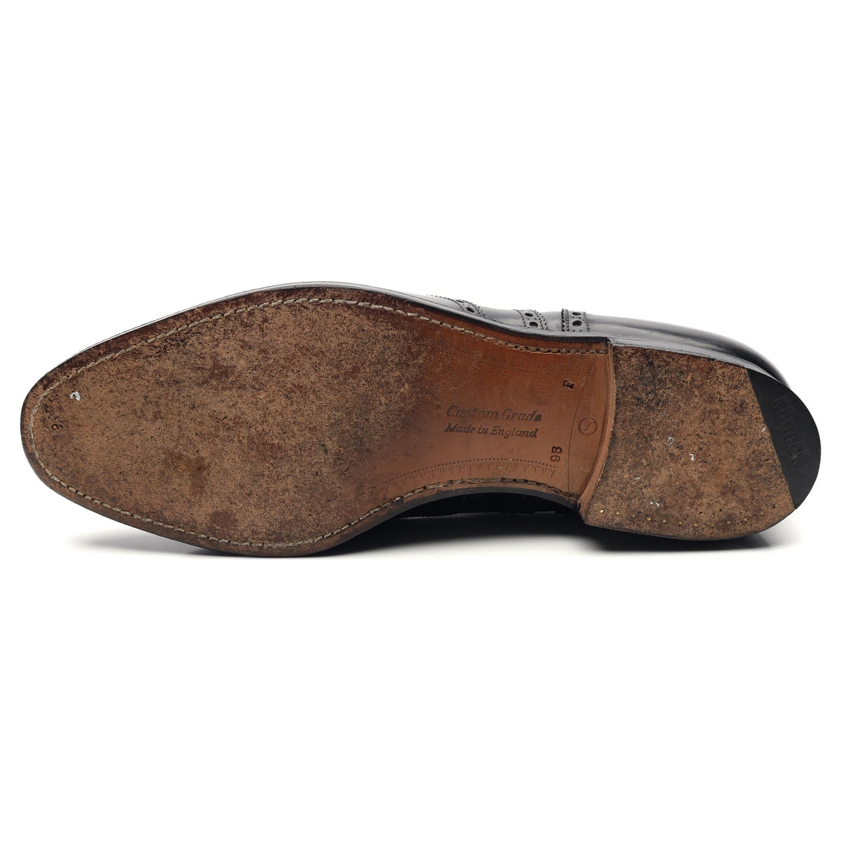 &#39;Hickstead&#39; Black Leather Brogues UK 9.5 F