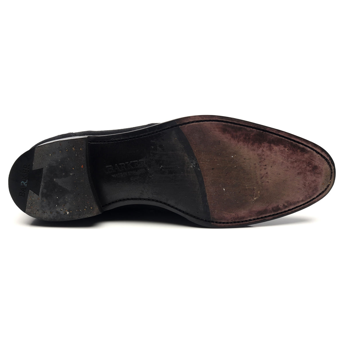 &#39;Warner&#39; Black Suede Loafers UK 10 F