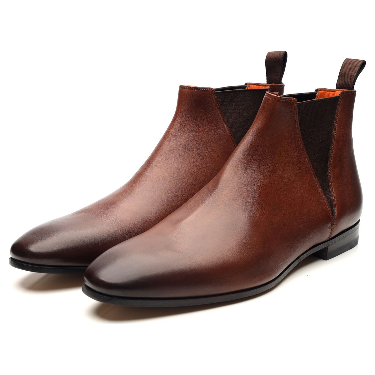 Brown Leather Chelsea Boots UK 9 F