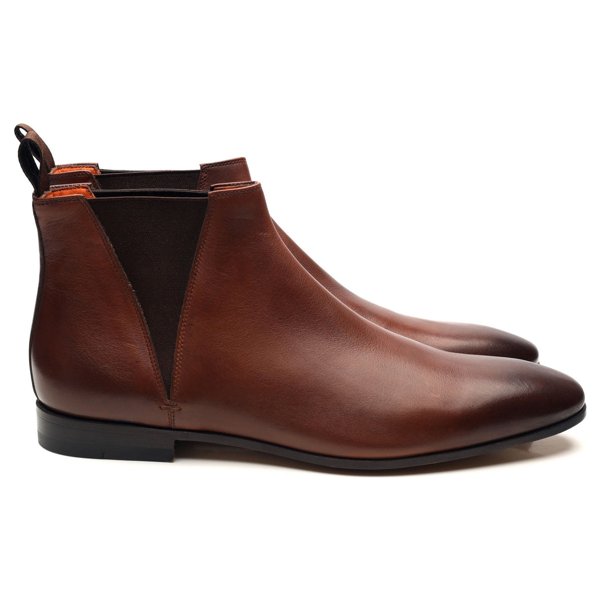 Brown Leather Chelsea Boots UK 9 F