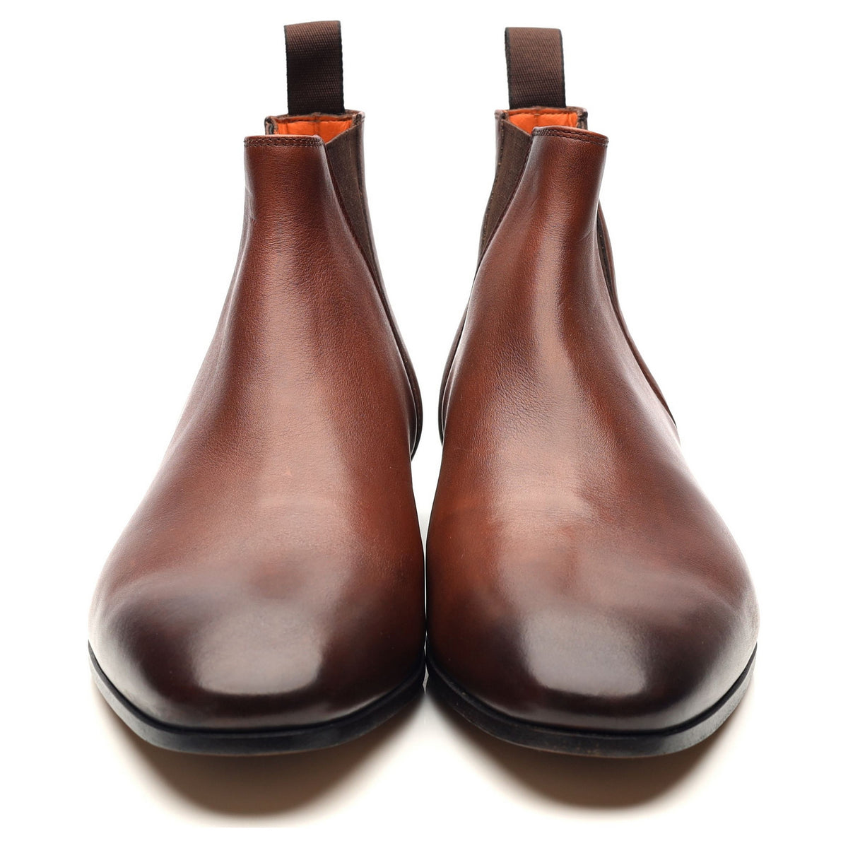 Brown Leather Chelsea Boots UK 9 F